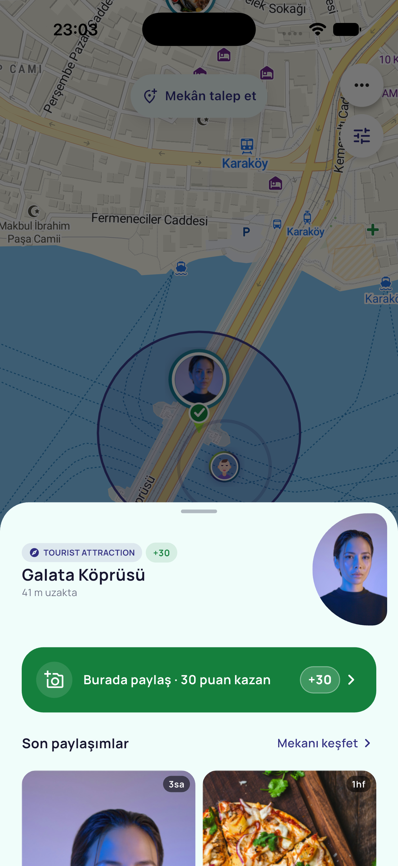 Galata Köprüsü yakın mekan önizlemesi